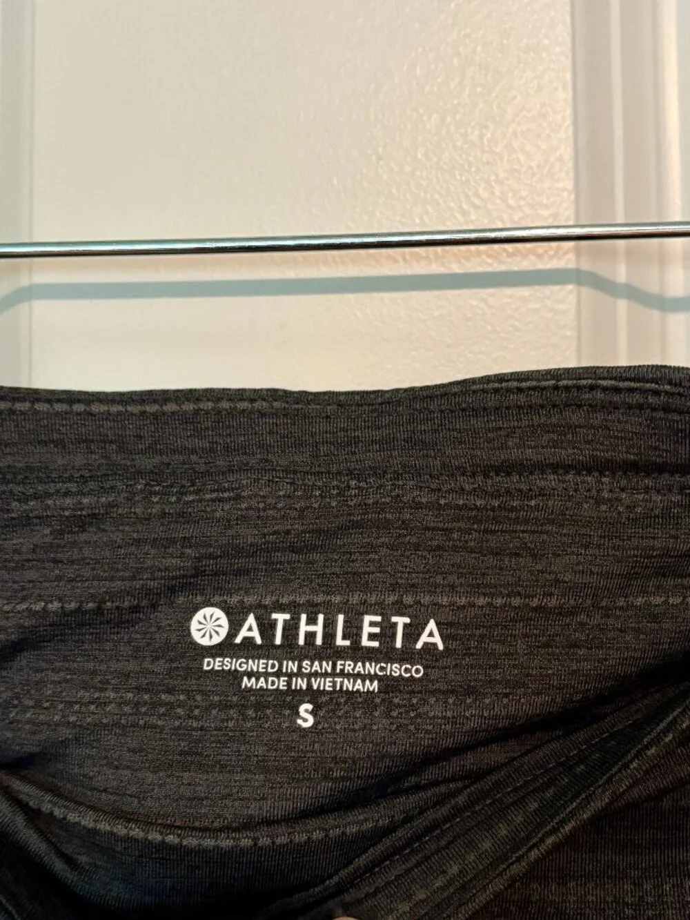 Athleta Black Layered Mini Skort with Subtle Brown Stitching • Size S - Picture 4 of 4